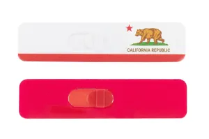 Kamshield Webcam Cover | California Republic   Red