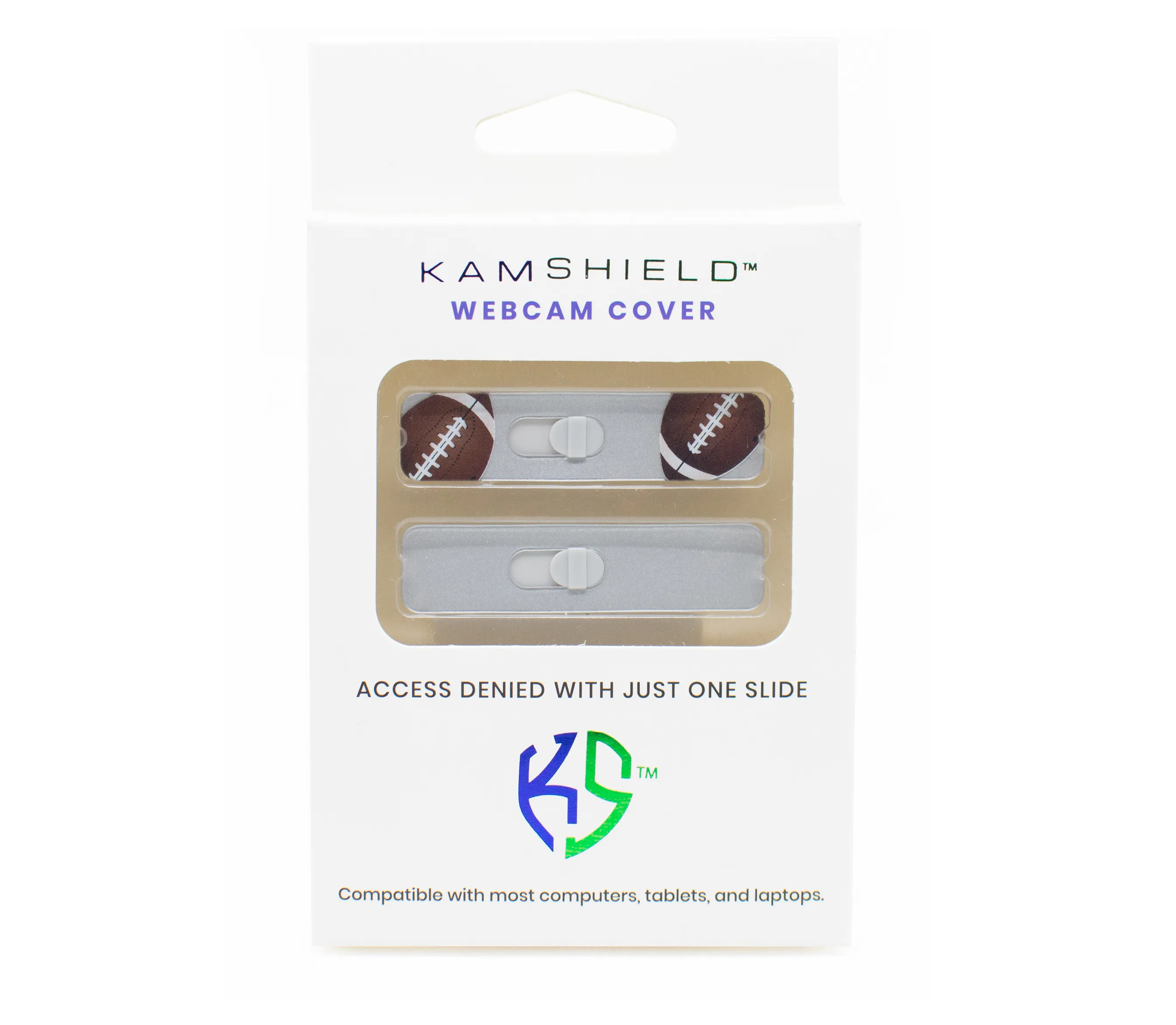 Kamshield Webcam Cover | Football   Silver