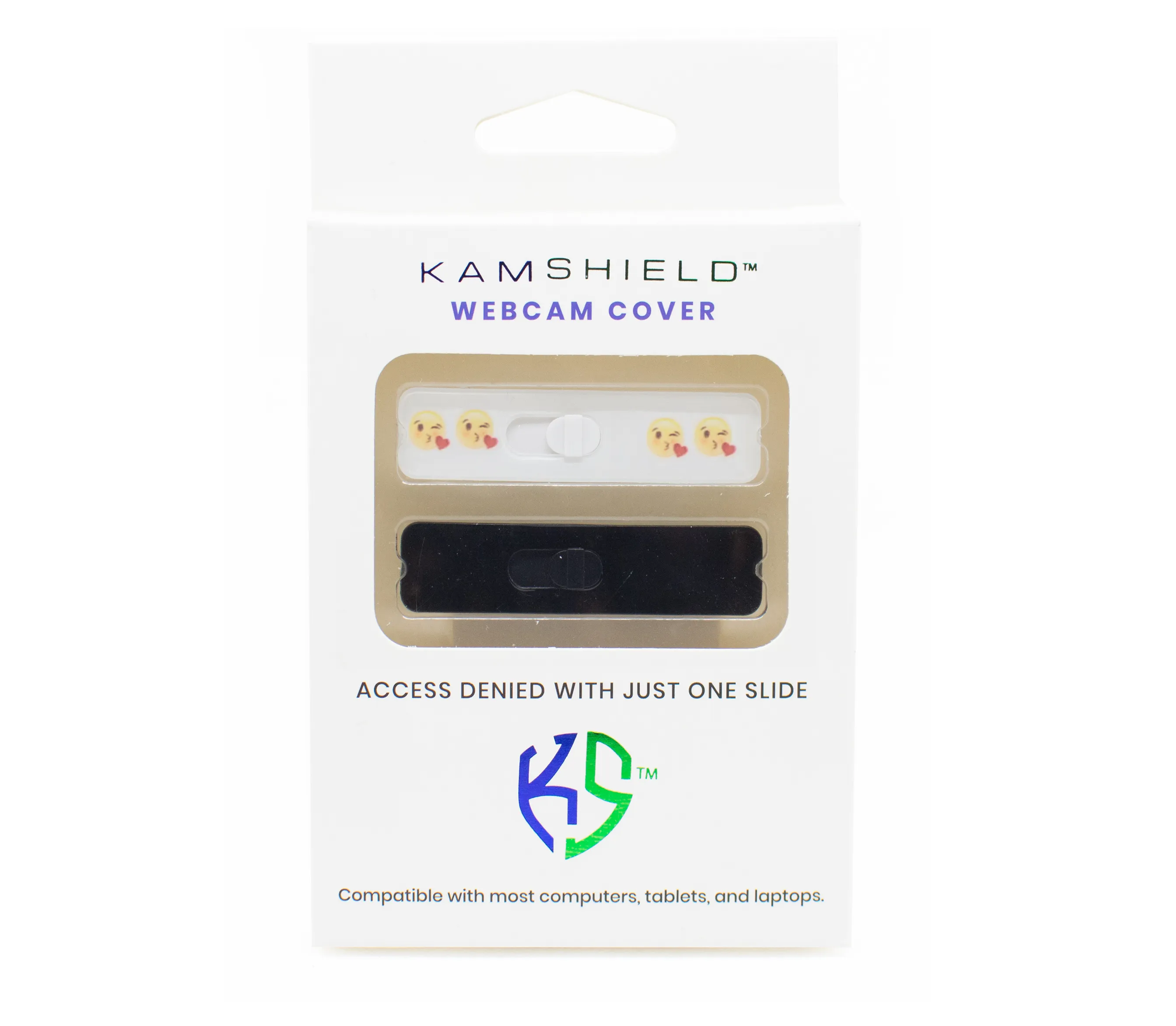 Kamshield Webcam Cover | Kisses   Black