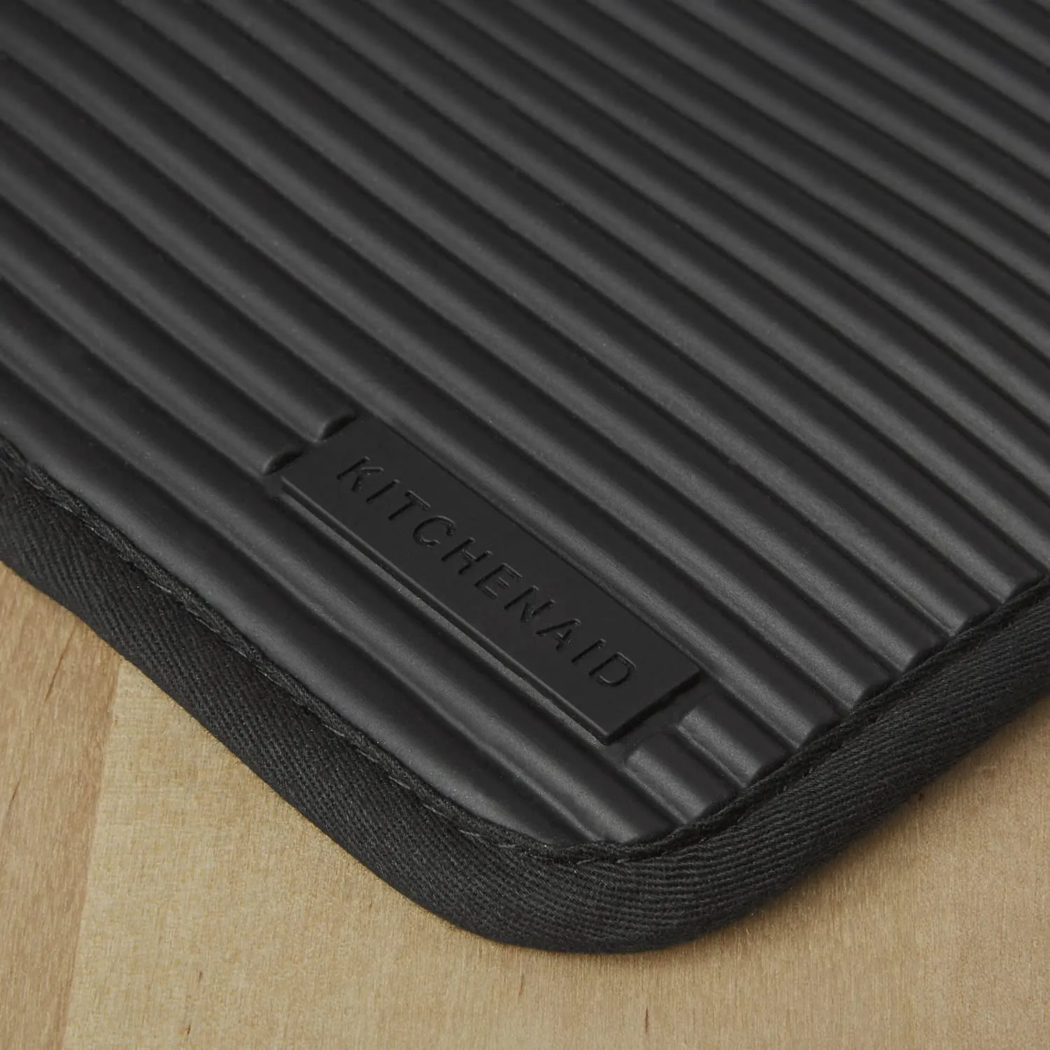 KitchenAid Ribbed Soft Silicone Water Resistant Pot Holder Set, Milkshake , 2 Piece Set, 7"x9"