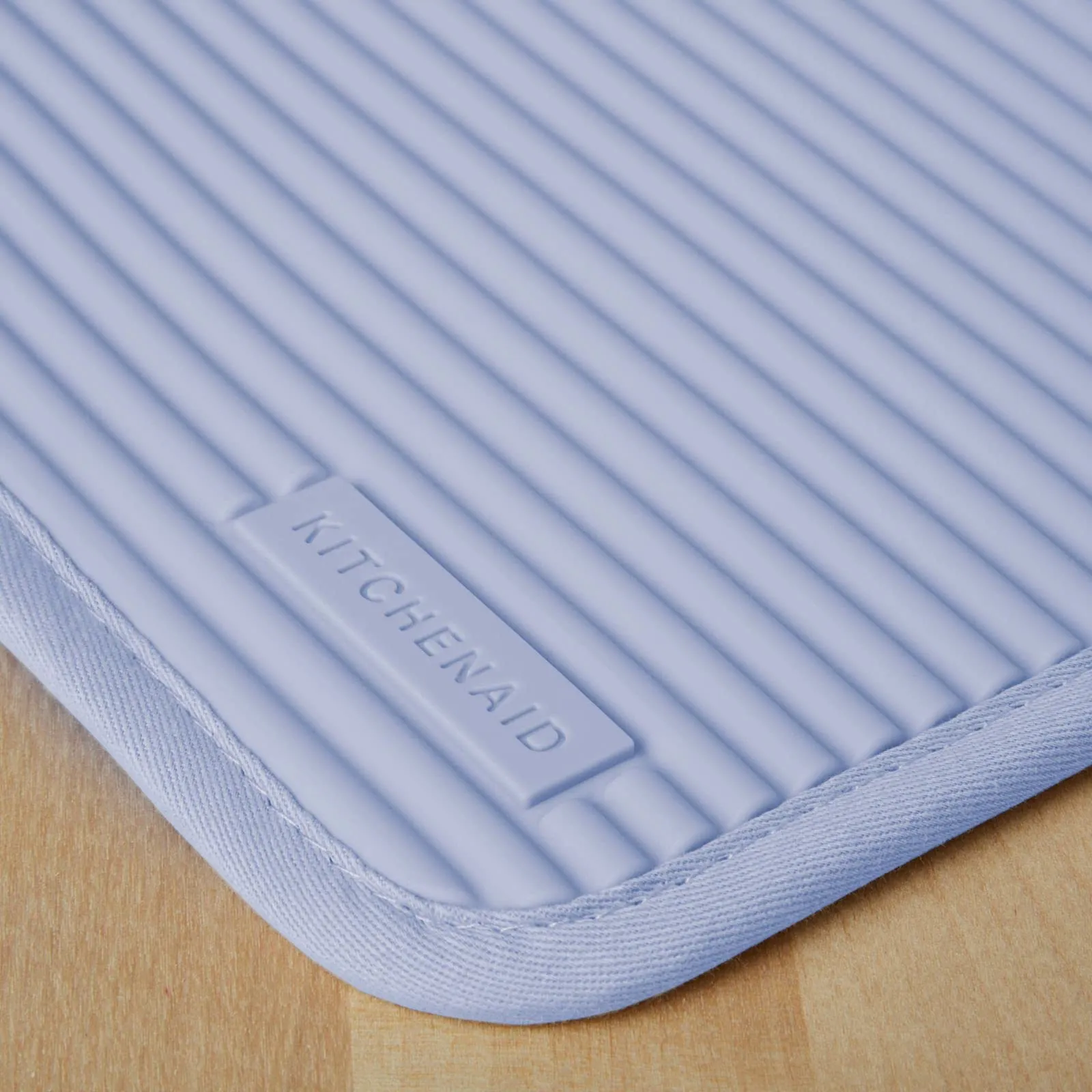 KitchenAid Ribbed Soft Silicone Water Resistant Pot Holder Set, Milkshake , 2 Piece Set, 7"x9"