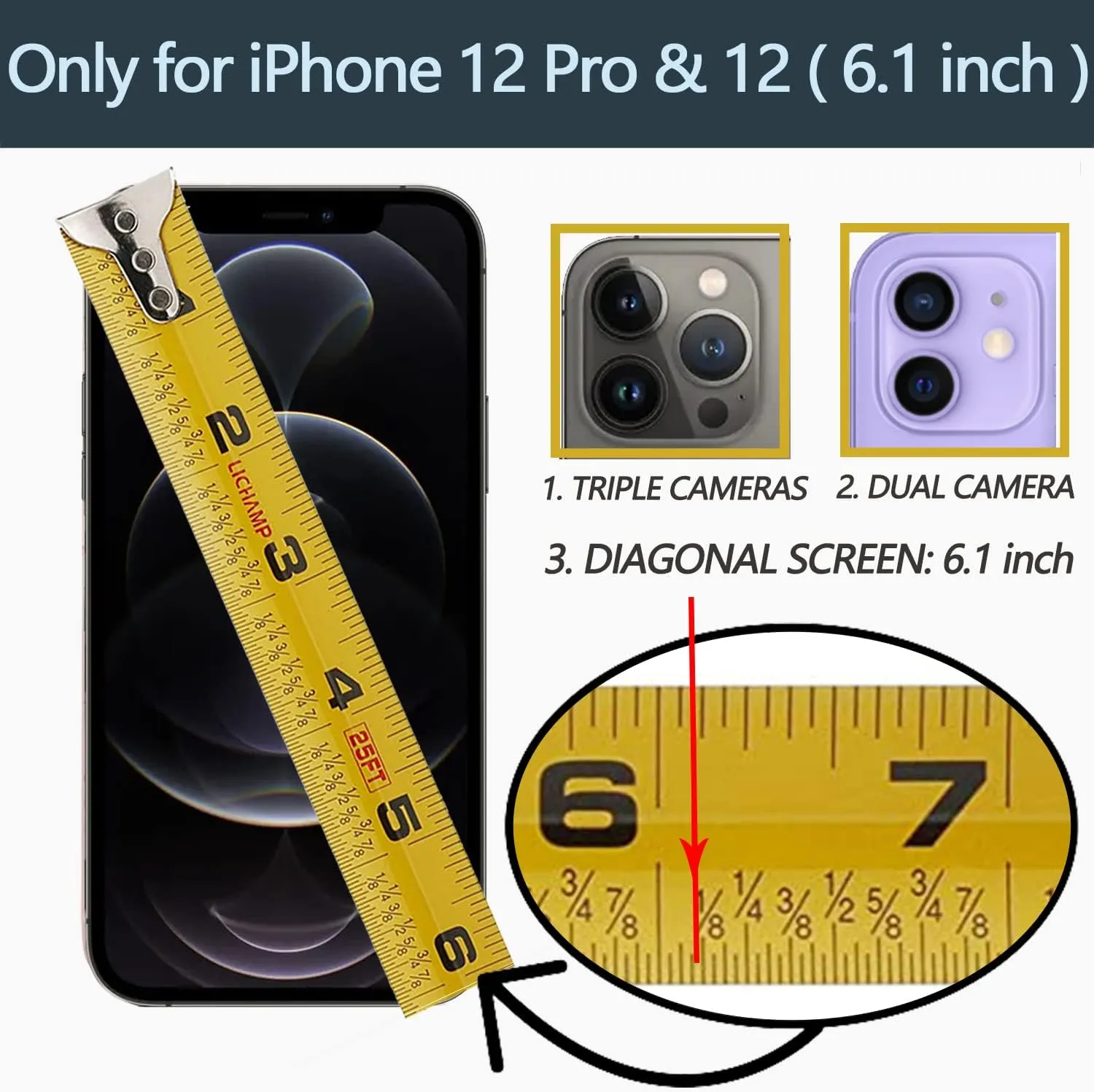 LAMEEKU for iPhone 12 Pro/iPhone 12 Wallet Case 6.1'', Leather Case with Card Holder,360Rotation Ring Stand, RFID Blocking Protective Case for Women Men for Apple iPhone 12 / iPhone 12 Pro Mint Green