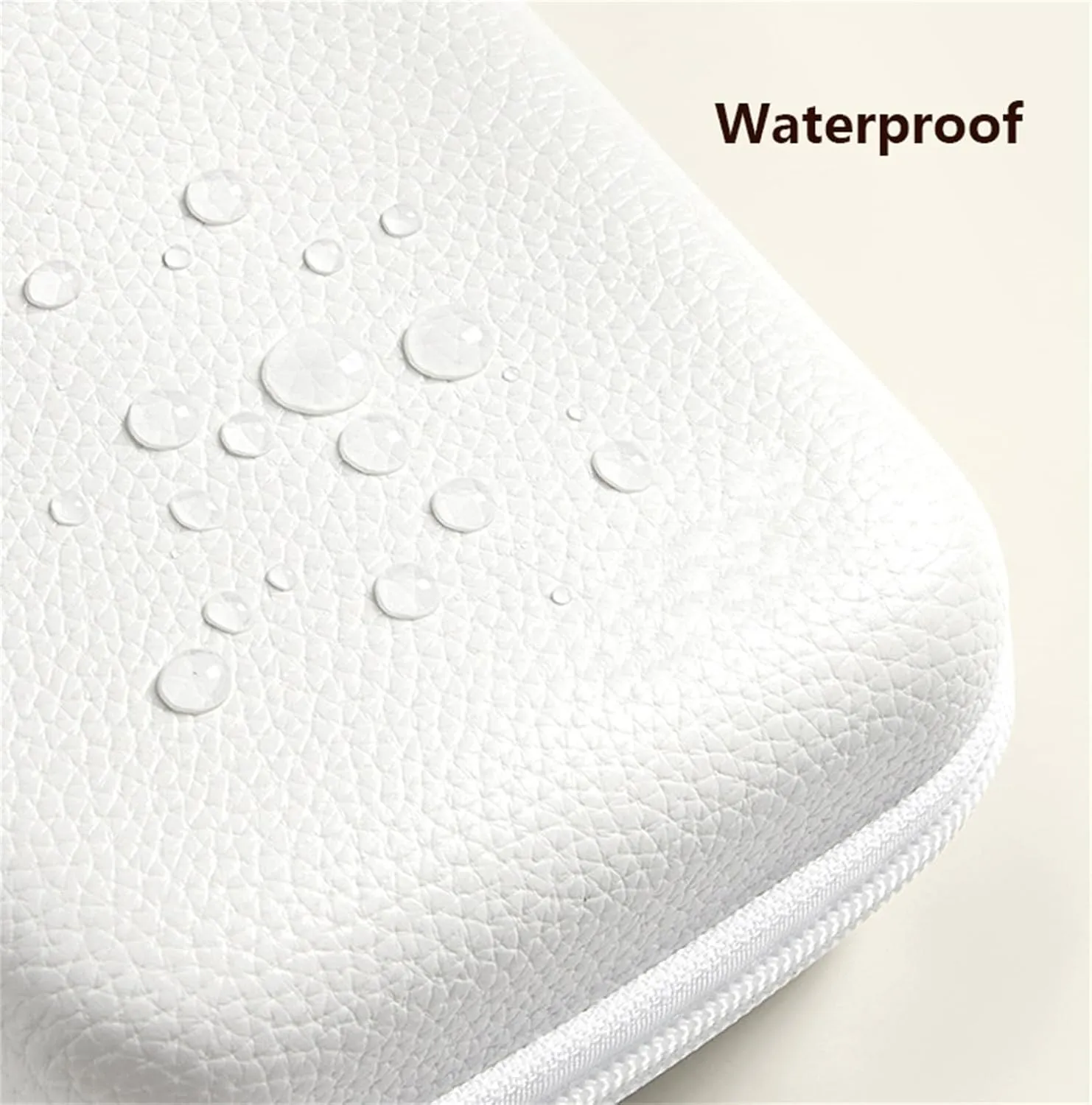 Laptop Power Storage Box for Travel, Shockproof Hard Shell Carrying Case, EVA Laptop Charger Storage Bag for Charging Line (White,M)