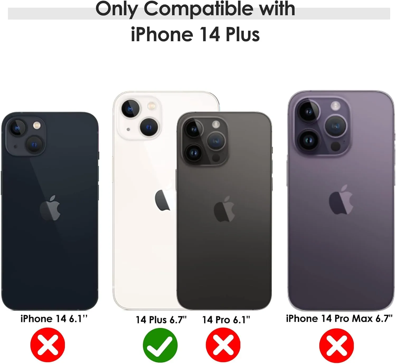 LOHASIC Magnetic Designed for iPhone 14 Plus Case, Premium Leather Upgraded [Compatible with Mag-Safe] Non Slip Soft Grip Anti-Scratch Men Cases for iPhone 14 Plus 6.7 inch - Navy Blue