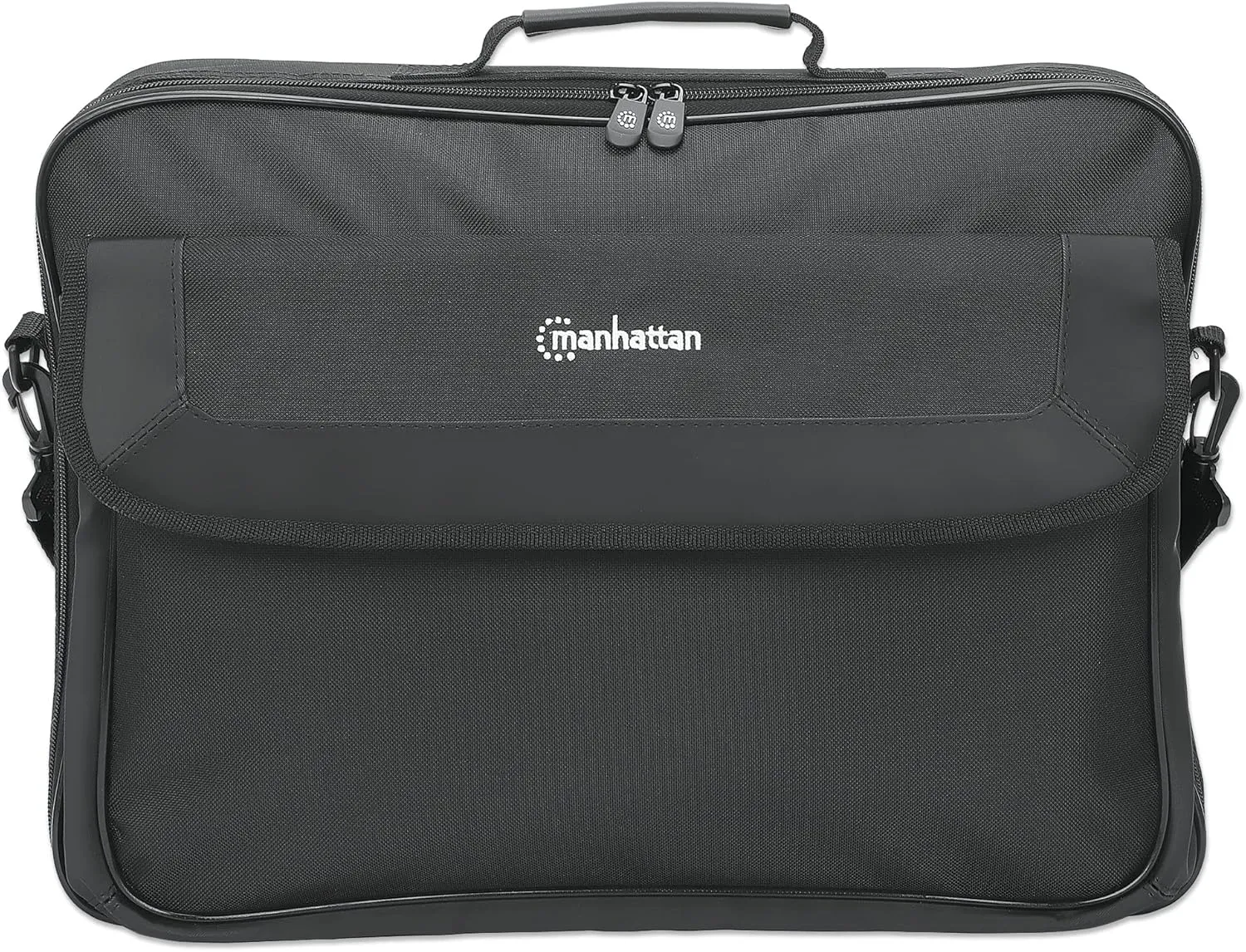 MANHATTAN Laptop Shoulder Bag Carrying Case  Slim Briefcase Style, Clamshell Opening, Padded Compartments3 Yr Mfg Warranty