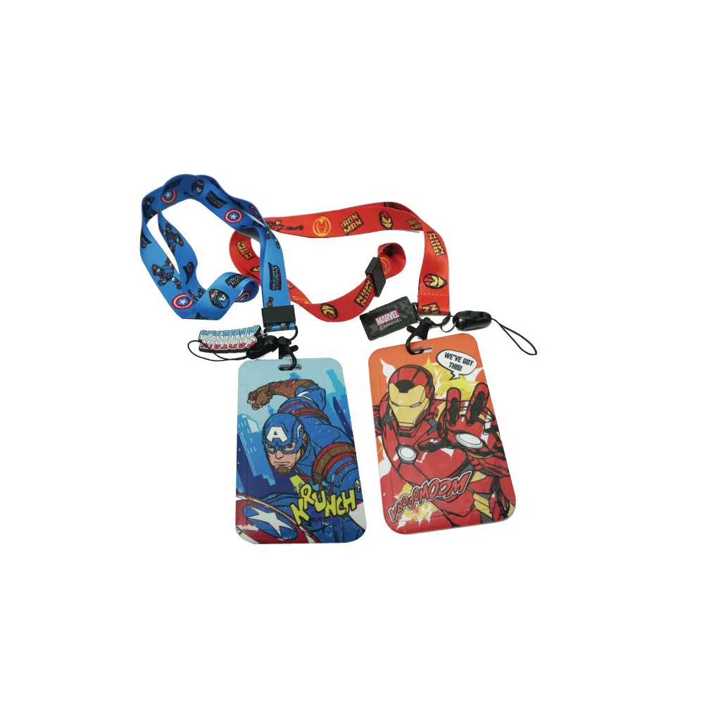 MARVEL ID Card Holder (2pcs) - Iron Man & Captain America