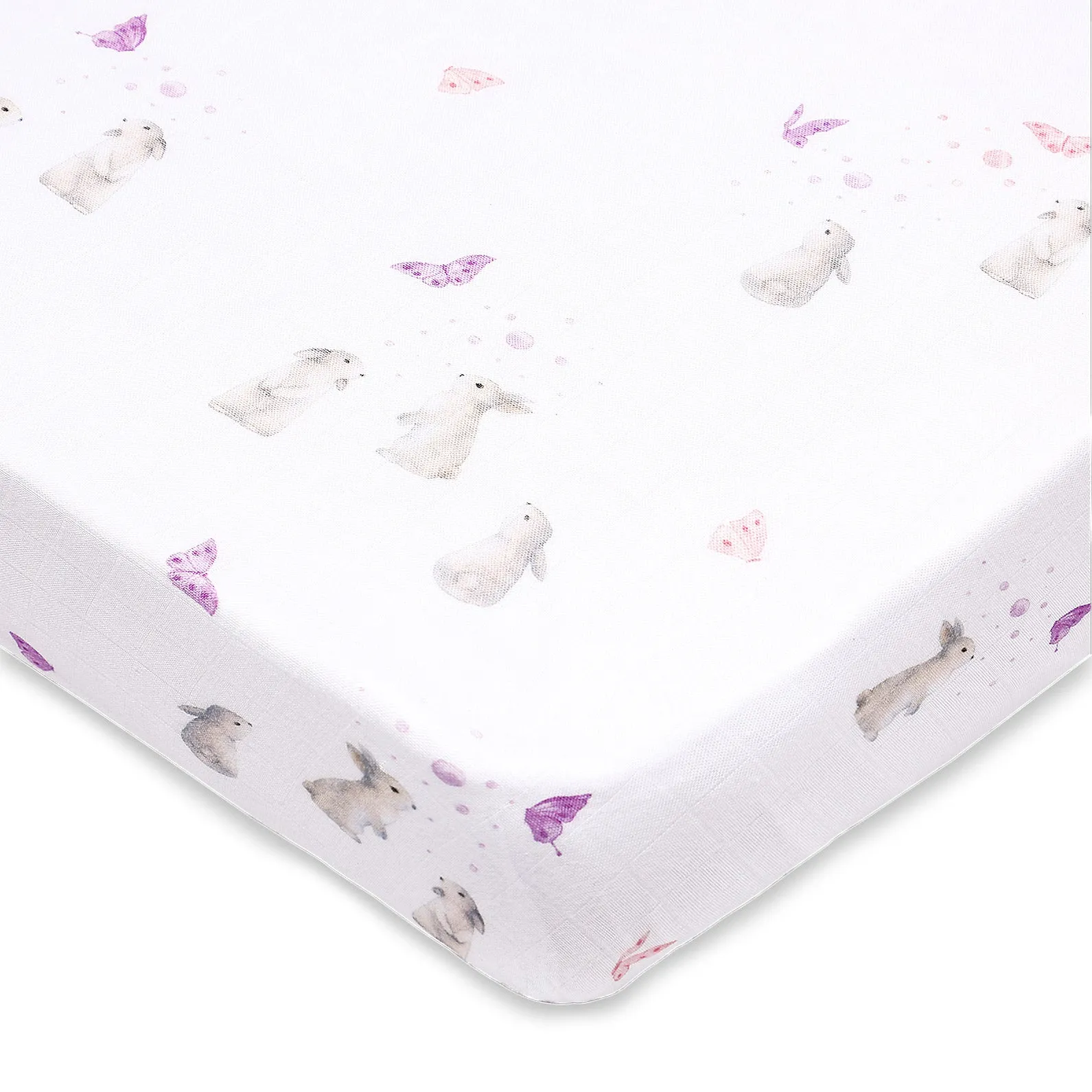 Masilo Bamboo Muslin Fitted Cot Sheet - Best Buds