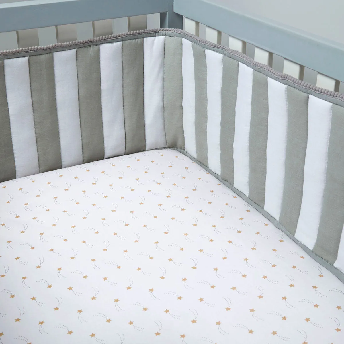 Masilo Organic Fitted Cot Sheet - Peach Sheep