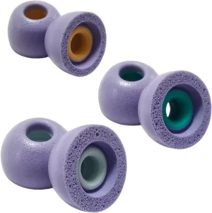 Memory Foam Tips Extra Small Earbuds Tips Replacement Earbuds Tips Universal Small Ear Tips Replacement Fit 4.0mm~6.0mm Tuer Wireless Earbuds LMS Purple