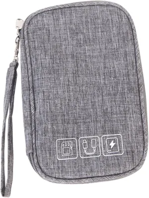 Mini Multi-functional Digital Bag Polyester Cable Case for Electronics Drive Cellphone Charger Storage