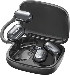 MINISO Translation Earbuds Real Time AI Language Translator Earbuds Over The Ear Ear Buds for 135 Languages Two-Way Translation Device fit iOS & Android for Travel Business Learning