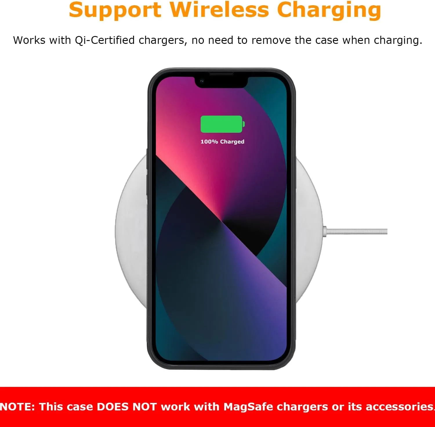 molzar Grip Series for iPhone 13 Case with Real Weave Carbon Fiber, Built-in Metal Plate for Magnetic Mount, Works with Qi-Certified Chargers, Glossy Black/Weave