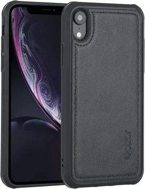 molzar MAG Series for iPhone XR Case, Built-in Metal Plate for Magnetic Mount, Works with Qi-Certified Chargers, Compatible with iPhone XR, Black