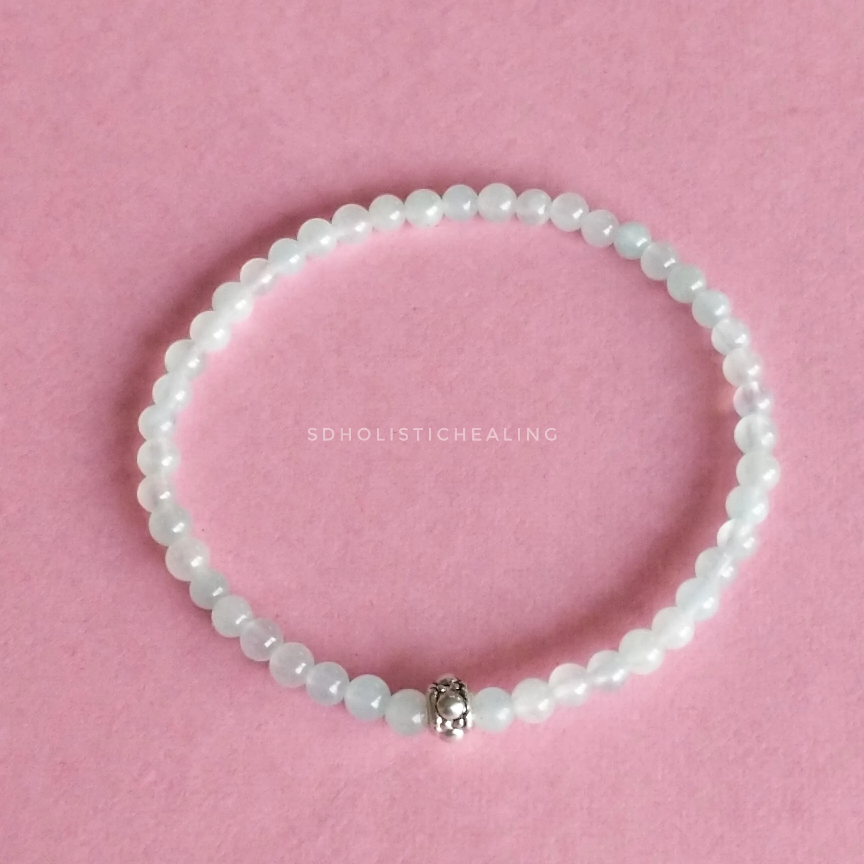 Moonstone Skinny Bracelet 4mm