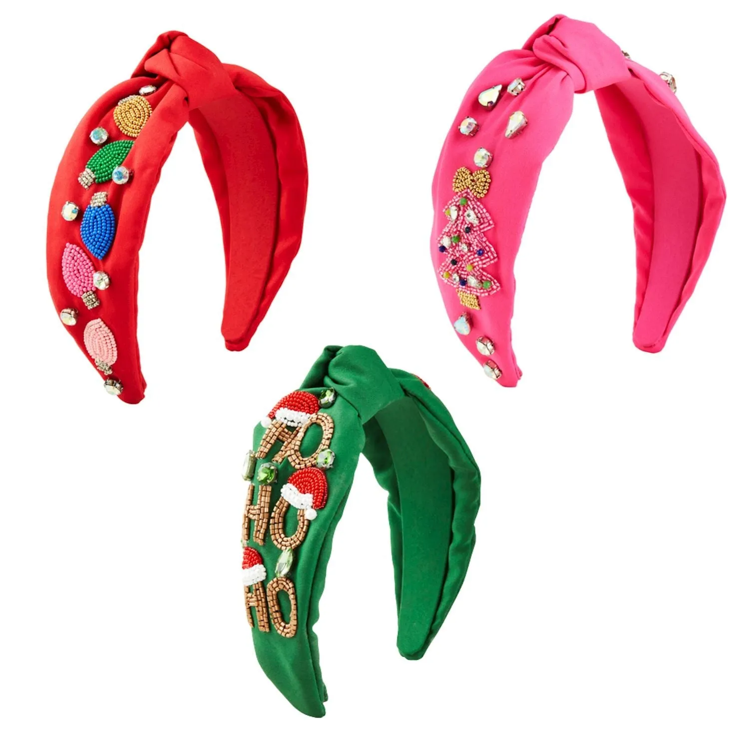 Mud Pie Holiday Beaded Headband
