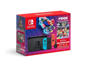 Nintendo Switch Mario Kart 8 Deluxe Bundle (Full Game Download   3 Mo. Nintendo Switch Online Membership Included)