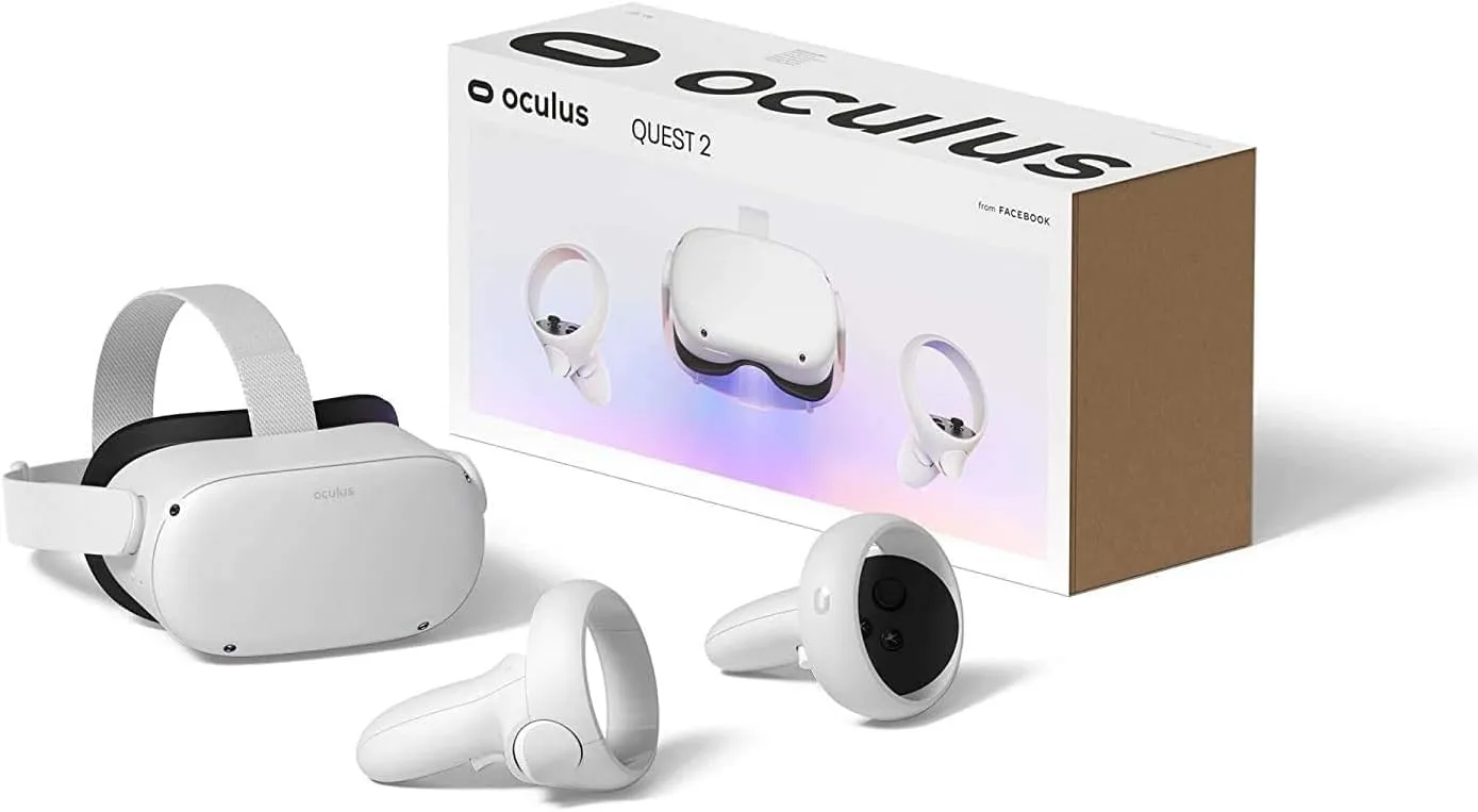 Oculus Quest 2 VR Headset 128GB Set, White - Advanced All-in-One Virtual Reality Headset Cover Set