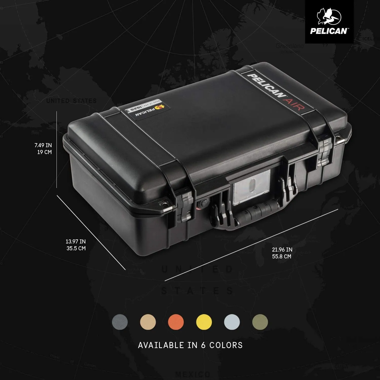 Pelican Air 1525 Case With Foam (Black)