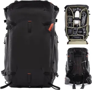 PGYTECH OnePro Focux Backpack 25L, Fits DSLR/SLR/Mirrorless Cameras/Lenses and Other Gear, Lightweight Outdoor Hiking Bag for Photography, Travel Bag with Laptop Compartment, Black