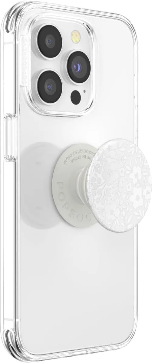 PopSockets Phone Grip with Expanding Kickstand, Adhesive Grip - Blanc Fresh