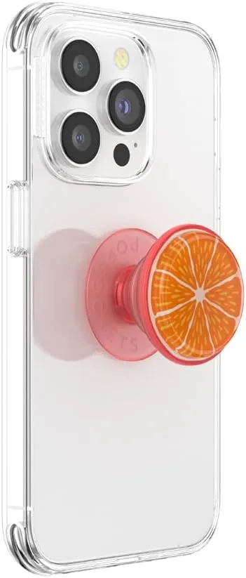 PopSockets Phone Grip with Expanding Kickstand, Adhesive Grip - Jelly Citrus