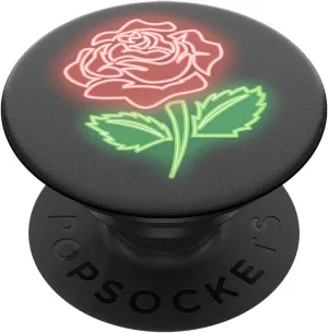 PopSockets Phone Grip with Expanding Kickstand, Adhesive Grip - Neon Rose