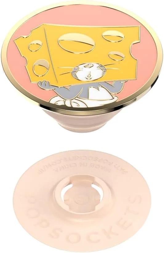 PopSockets Phone Grip with Expanding Kickstand, Adhesive Grip, PopOut, Tom and Jerry - Enamel Nibbles