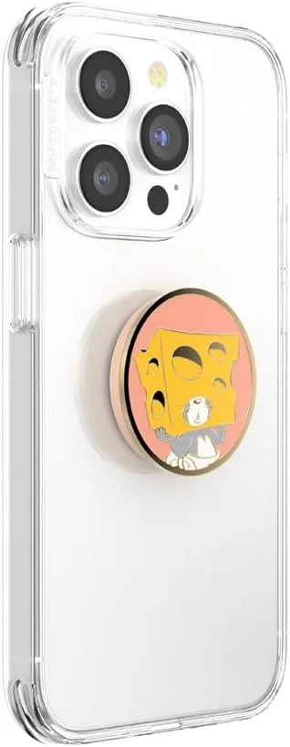 PopSockets Phone Grip with Expanding Kickstand, Adhesive Grip, PopOut, Tom and Jerry - Enamel Nibbles