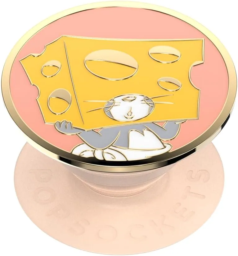 PopSockets Phone Grip with Expanding Kickstand, Adhesive Grip, PopOut, Tom and Jerry - Enamel Nibbles