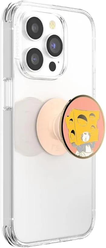 PopSockets Phone Grip with Expanding Kickstand, Adhesive Grip, PopOut, Tom and Jerry - Enamel Nibbles