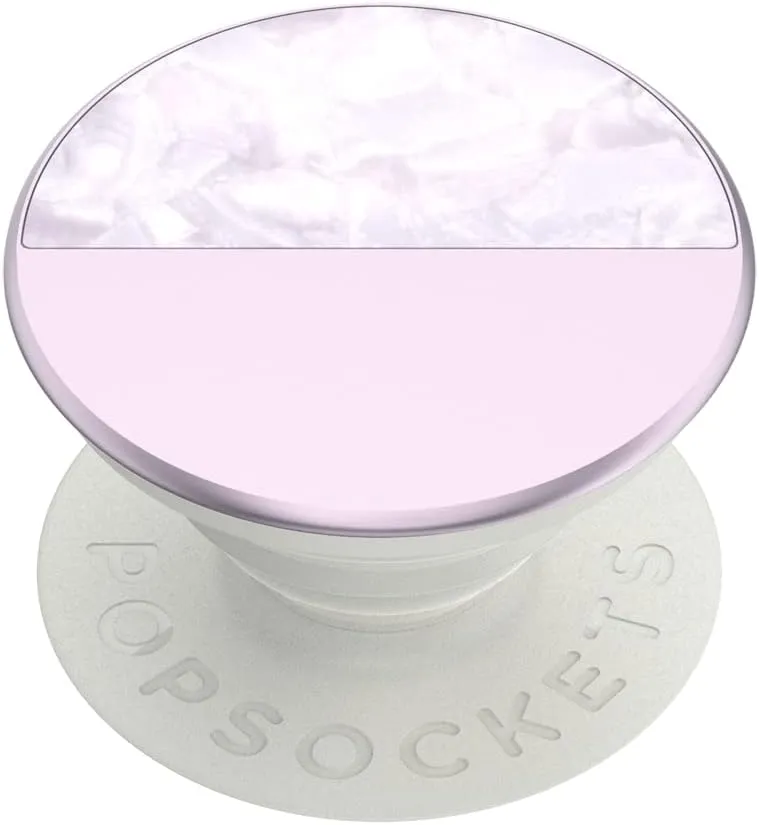 PopSockets Phone Grip with Expanding Kickstand, Chrome PopGrip - Lilac
