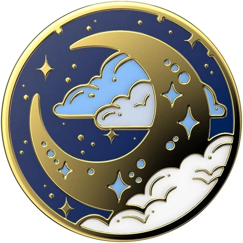 PopSockets  Phone Grip with Expanding Kickstand, for Phone - Enamel Fly Me To The Moon