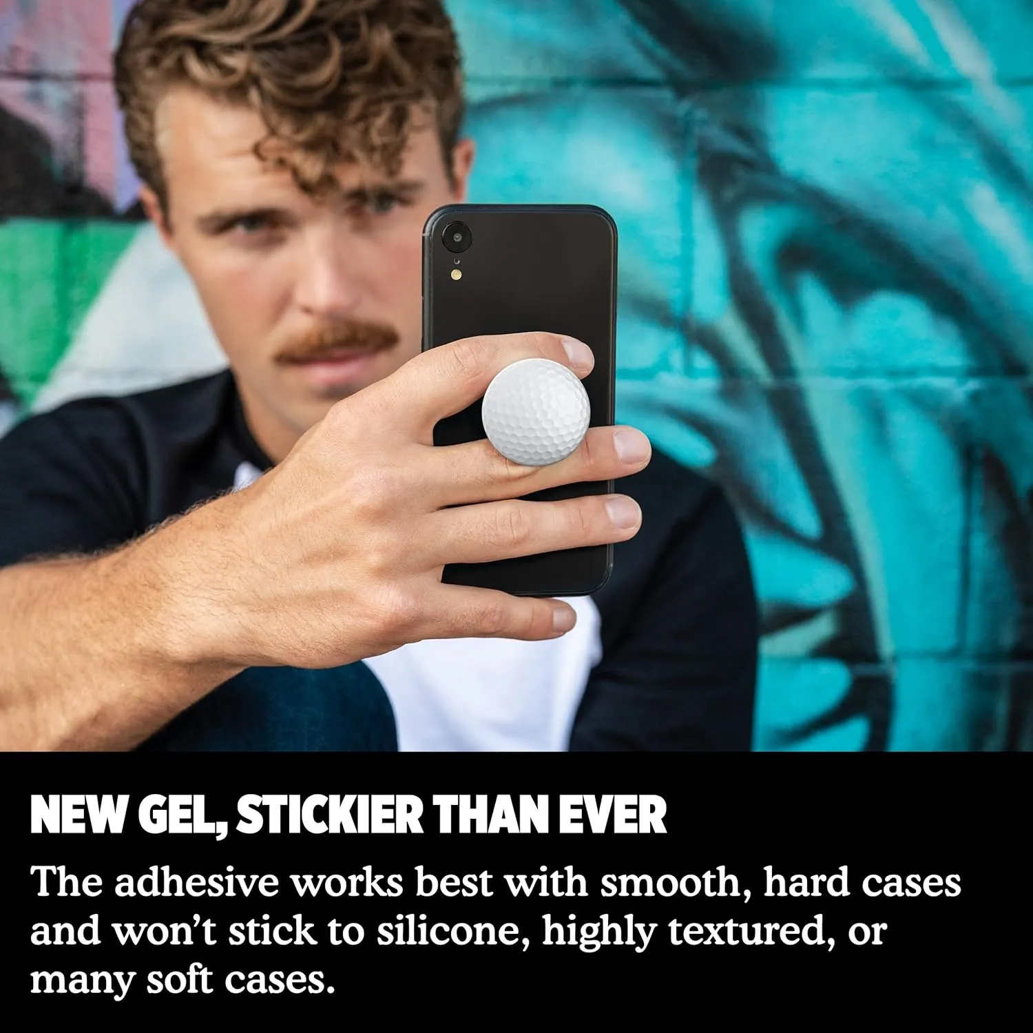 PopSockets Phone Grip with Expanding Kickstand, Golf Ball