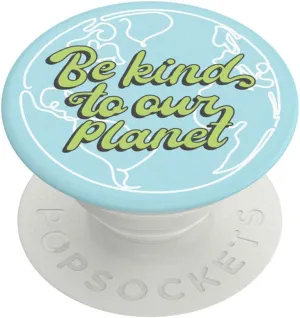 PopSockets Phone Grip with Expanding Kickstand, Good Vibes PopGrip - Be Kind to Our Planet