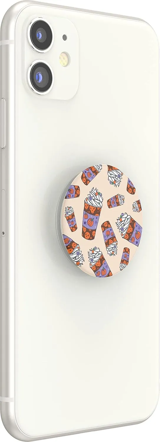 PopSockets Phone Grip with Expanding Kickstand, Halloween PopGrip - Pumpkin Spice