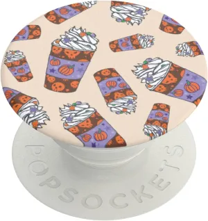 PopSockets Phone Grip with Expanding Kickstand, Halloween PopGrip - Pumpkin Spice