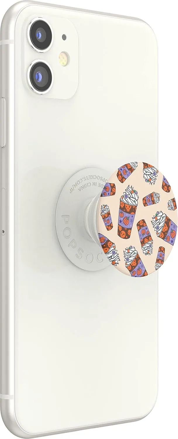 PopSockets Phone Grip with Expanding Kickstand, Halloween PopGrip - Pumpkin Spice