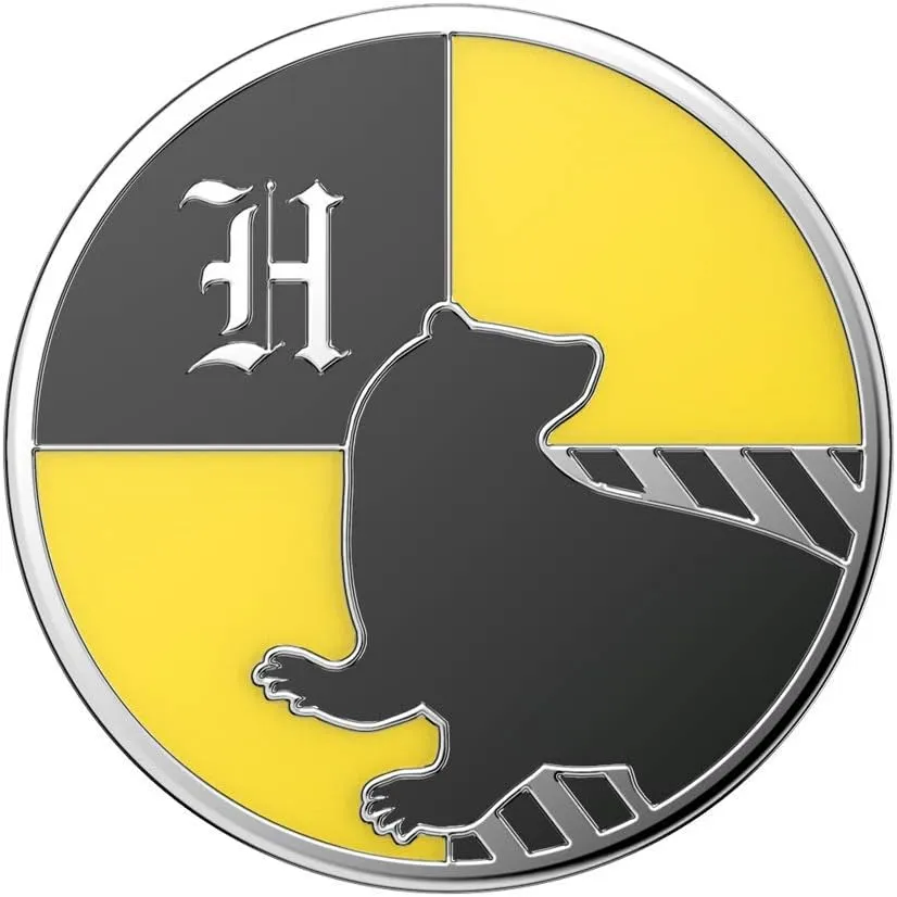 PopSockets Phone Grip with Expanding Kickstand, Harry Potter PopGrip - Enamel Hufflepuff