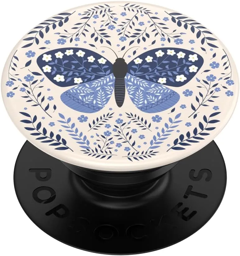 PopSockets Plant- Based Phone Grip with Expanding Kickstand, Adhesive Grip, Eco- Friendly - Boho Butterfly