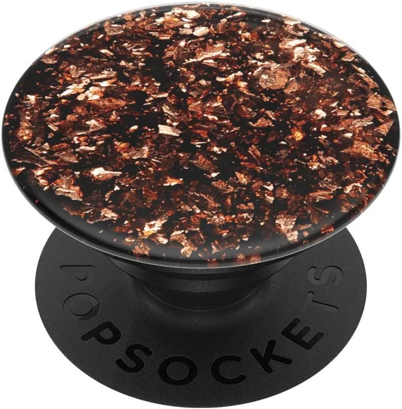 PopSockets: PopGrip Expanding Stand and Grip with a Swappable Top for Phones & Tablets - Foil Confetti Copper