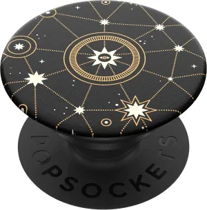 PopSockets PopGrip: Phone Grip and Phone Stand, Collapsible, Swappable Top, Star Chart
