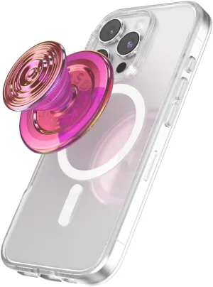 PopSockets Round Phone Grip Compatible with MagSafe, Adapter Ring Included, Phone Holder, Wireless Charging Compatible - Aviation