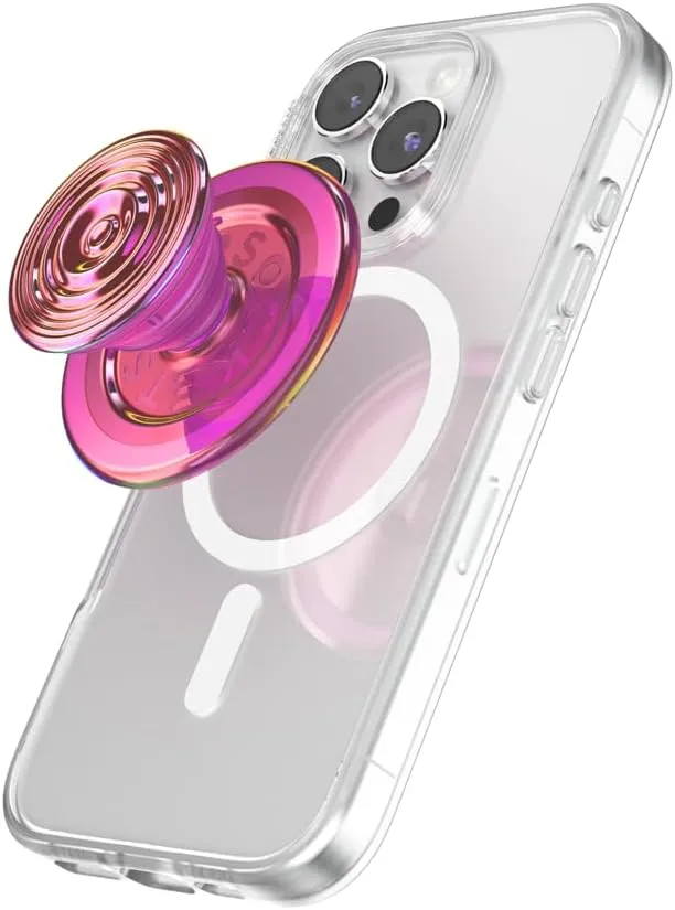 PopSockets Round Phone Grip Compatible with MagSafe, Adapter Ring Included, Phone Holder, Wireless Charging Compatible - Aviation