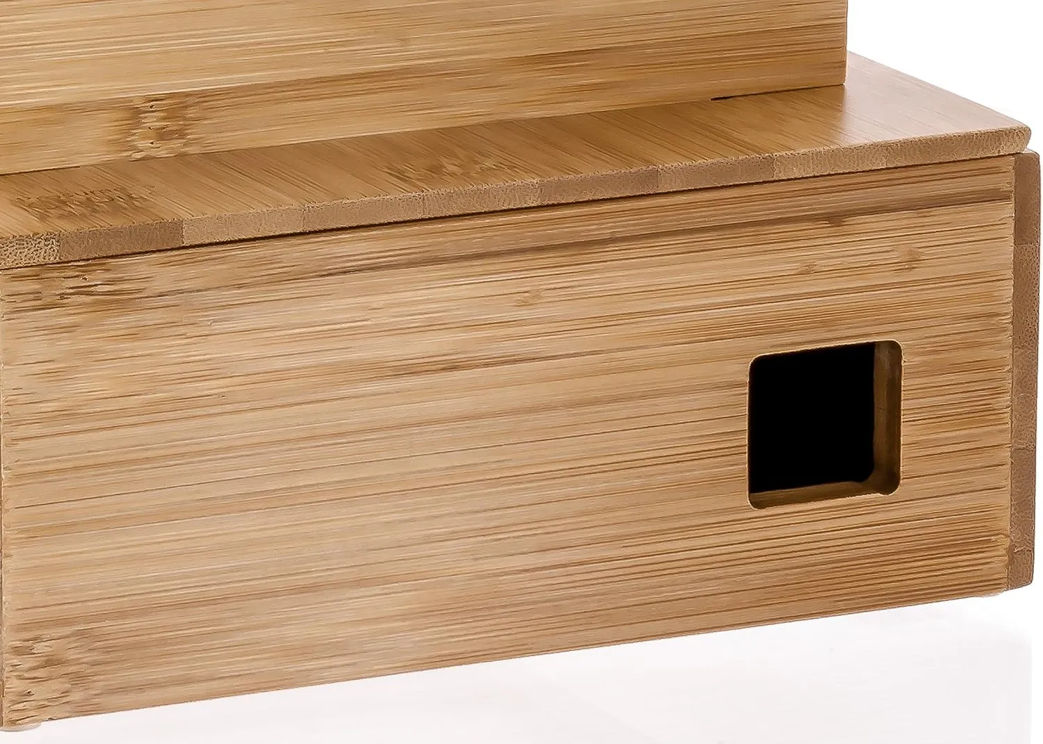 Prosumer's Choice Wooden Charging Station Organizer - 5-Port Base for Phones, Tablets and Laptops - Multi-Device Docking Station with Removable Divider Slots - Cord Box with Cable Management - Bamboo