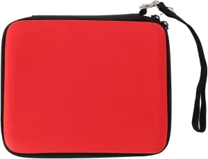Protective Hard Shell Travel Carrying Case for 2DS with 8 Game Card Holders, Shockproof Dust Proof, Lightweight Design for Everyday Guard and Travel (Red)