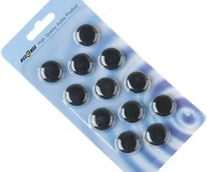 Quality Replacement Foam Pad Earbud Earpad 12 Pack Sponge Cushion Covers for iPod and Stereo Headsets - Black