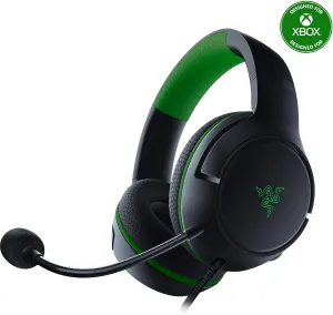 Razer Kaira X Wired Headset for Xbox Series X|S, Xbox One, PC, Mac & Mobile Devices: Triforce 50mm Drivers - HyperClear Cardioid Mic - Flowknit Memory Foam Ear Cushions - On-Headset Controls - Black
