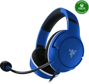 Razer Kaira X Wired Headset for Xbox Series X|S, Xbox One, PC, Mac & Mobile Devices: Triforce 50mm Drivers - HyperClear Cardioid Mic - Memory Foam Ear Cushions - On-Headset Controls - Shock Blue