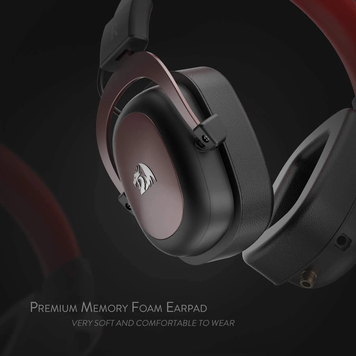 Redragon H510 Zeus Wired Gaming Headset - 7.1 Surround Sound - Memory Foam Ear Pads - 53MM Drivers - Detachable Microphone, Works for Multi-Platforms PC, PS4/3 & Xbox One/Series X, NS
