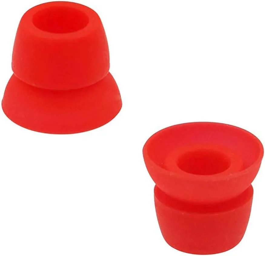 Replacement Silicone Earbuds Ear Tips Eargels Buds Set Compatible with Beats Powerbeats 3 Powerbeats 2 Wireless in-Ear Earphones (4 Pairs/Dark Red)